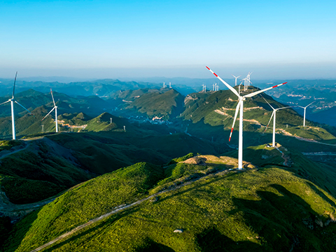 Wind energy structure finished result